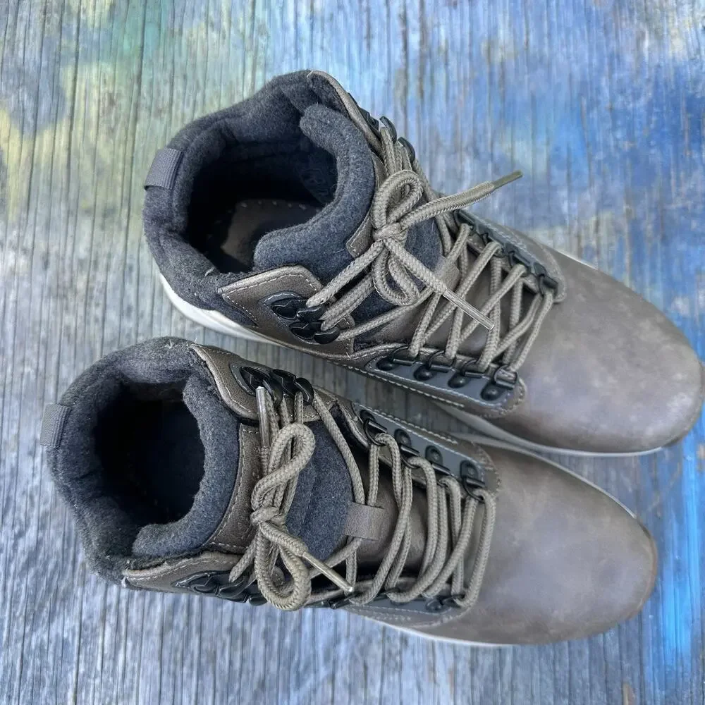 Khombu Nick Lightweight Hiking Boots Brown Manmade Men's Size 8 - 81